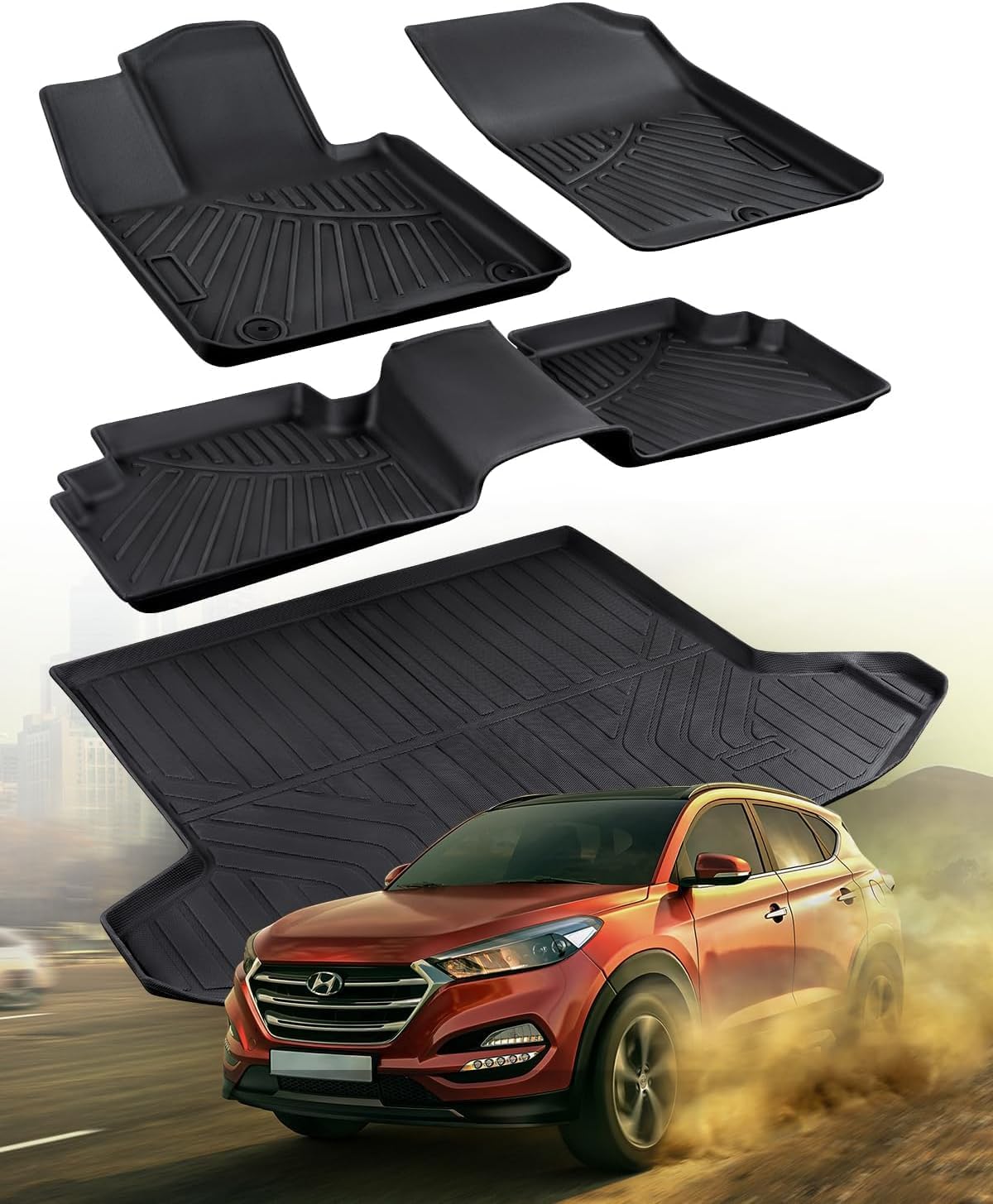 for 2022-2025 2026 Hyundai Tucson Floor Mats (Gas Models Only)
