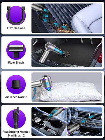 Car Vacuum Cleaner, Cordless Handheld Mini Strong Air Duster Blower