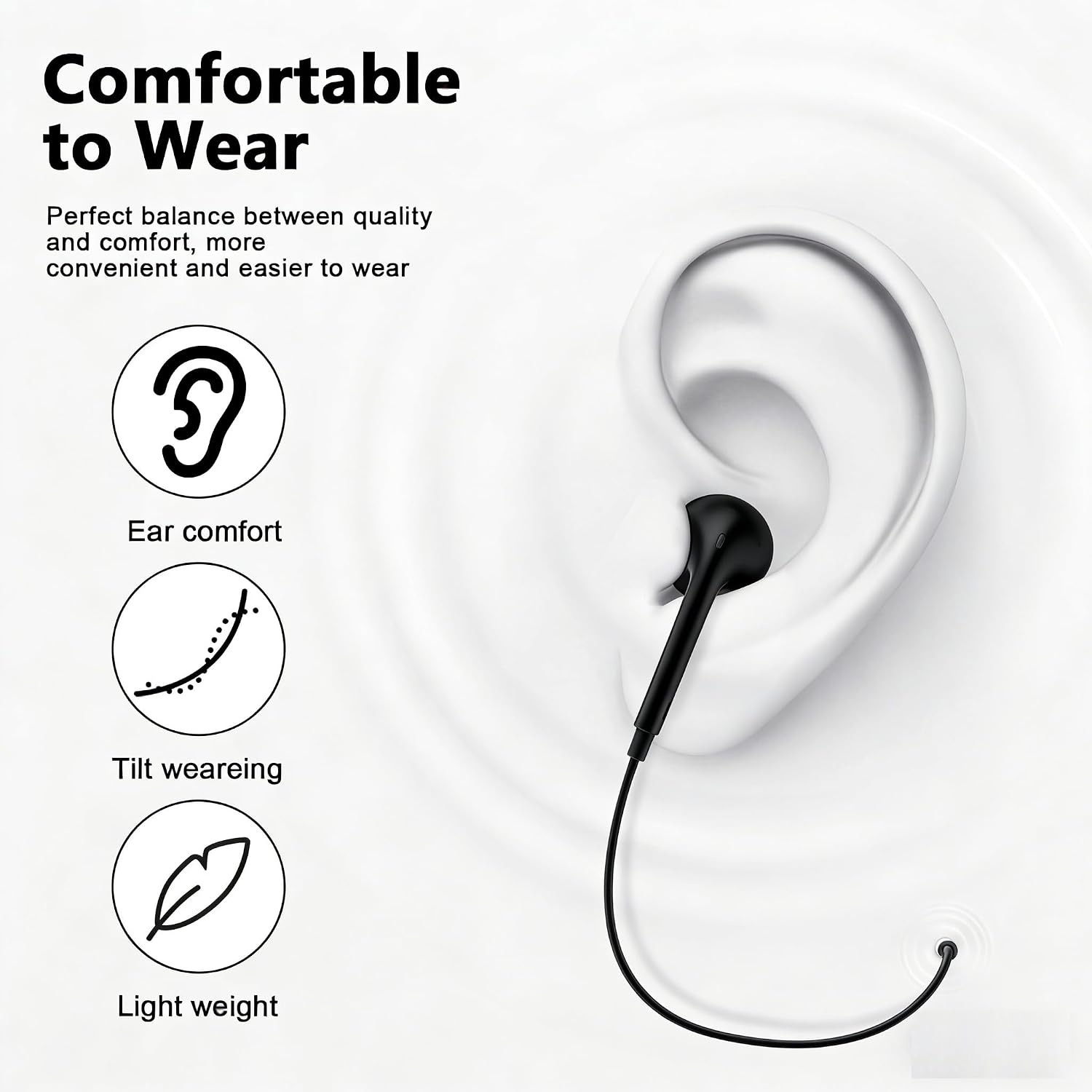 [Apple MFi Certified] USB C Headphones for iPhone 17 16 15 Pro Max 2 Pack