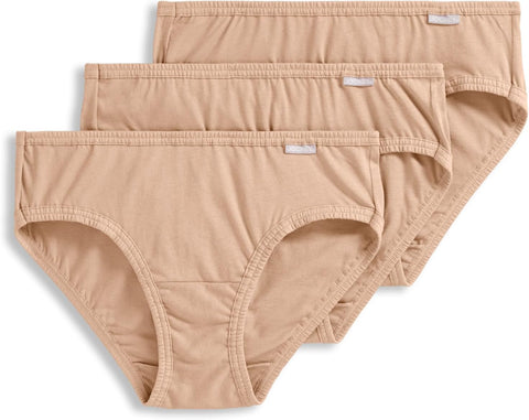 Jockey Women's Underwear 100% Cotton Elance Bikini - 3 Pack