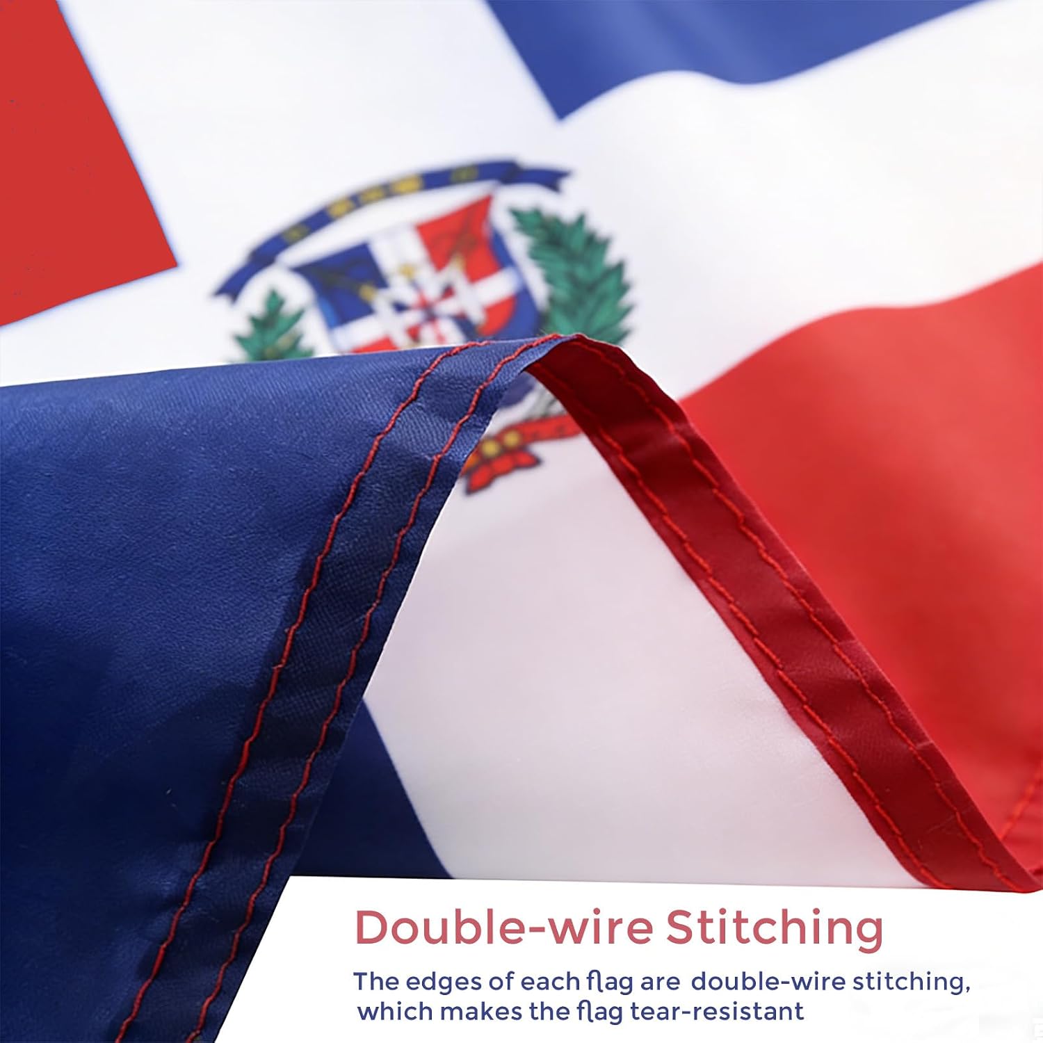 Dominica Flag, Flag of Dominica 3x5 Ft - Polyester Lightweight Flags with 2 Brass Grommets for Dominican Party Decorations, Sports Events Decorations