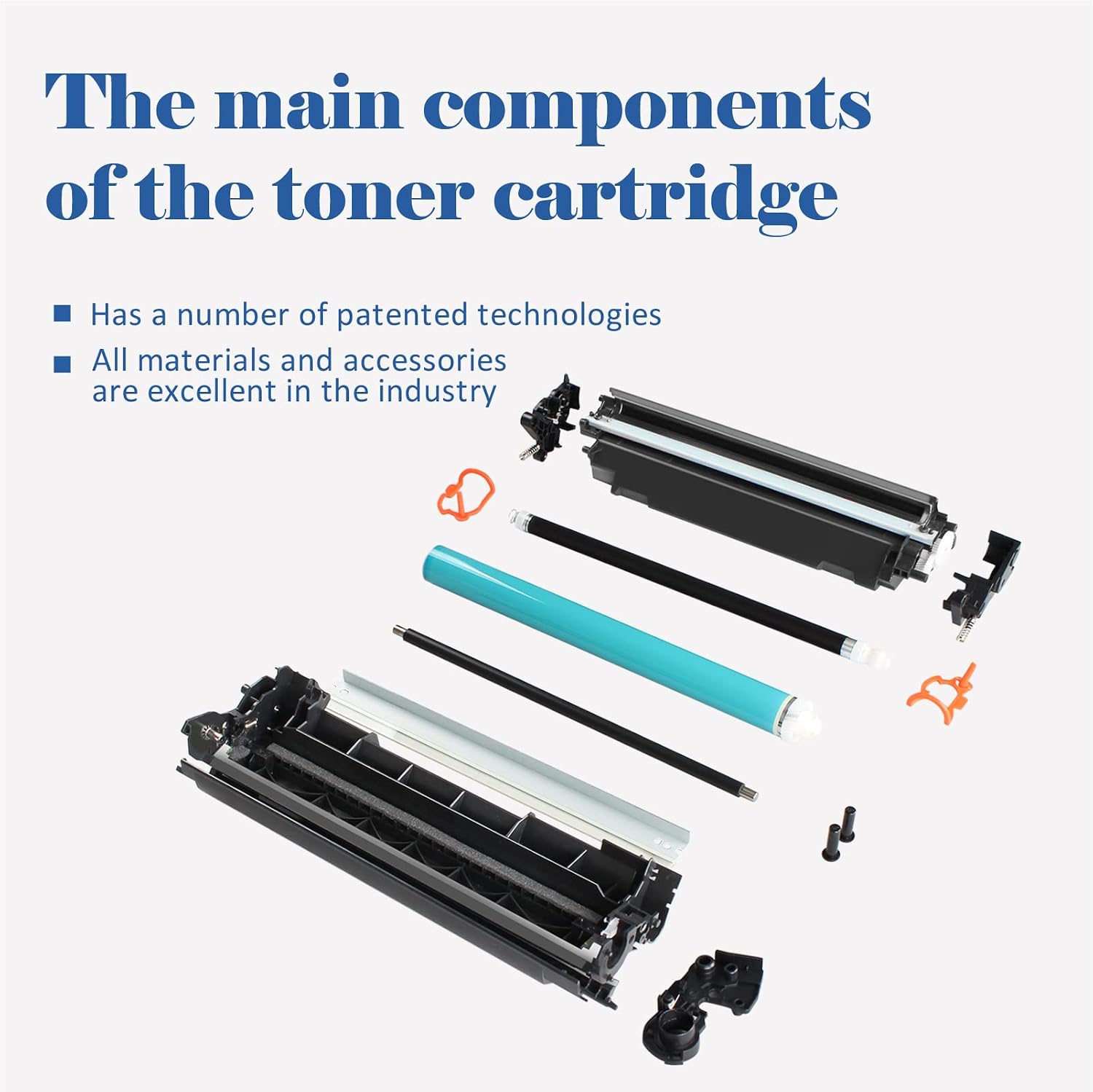 CF258A 58A Toner Cartridge Black for HP M428fdw M404n 58X with Chip 4 Pack