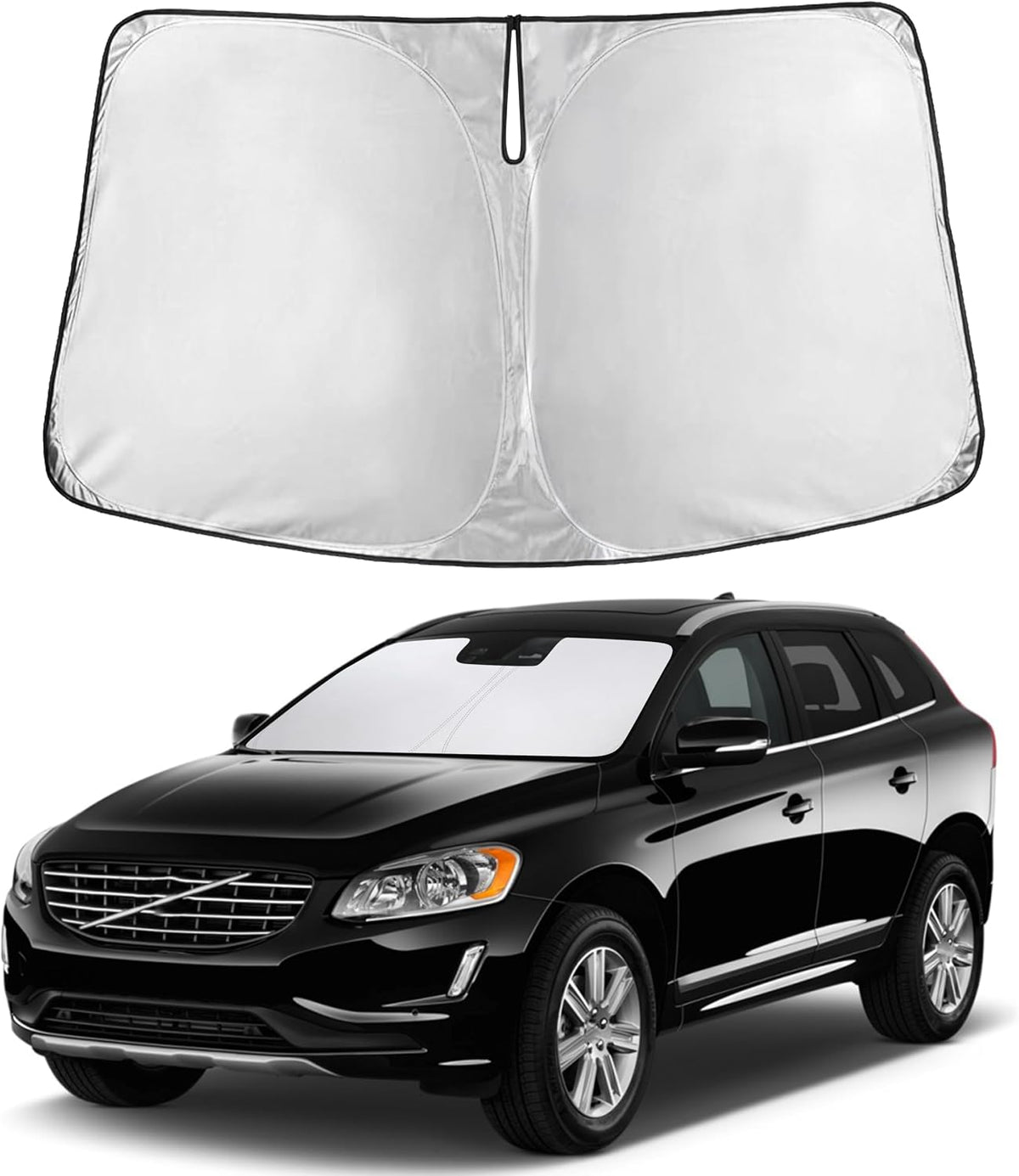 EcoNour Windshield Sunshade Compatible for Volvo XC60 2010-2015 2016 2017