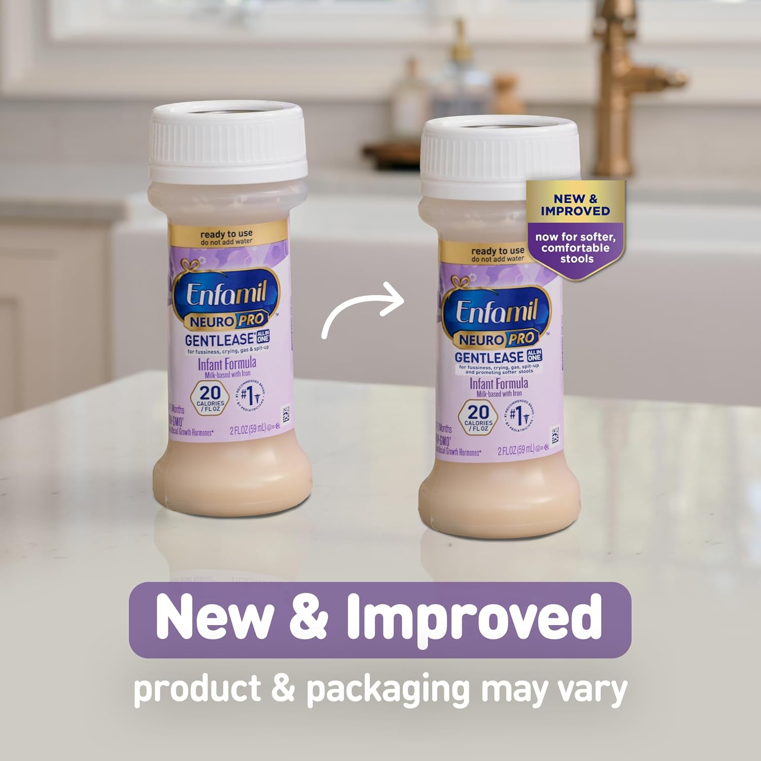 Enfamil NeuroPro Gentlease Ready-to-Feed Baby Formula, 2 Fl Oz, 24 CT