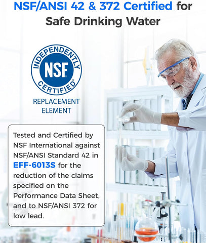 Waterdrop WD-F13 Refrigerator Water Filter, Replacement for GE® MWF®