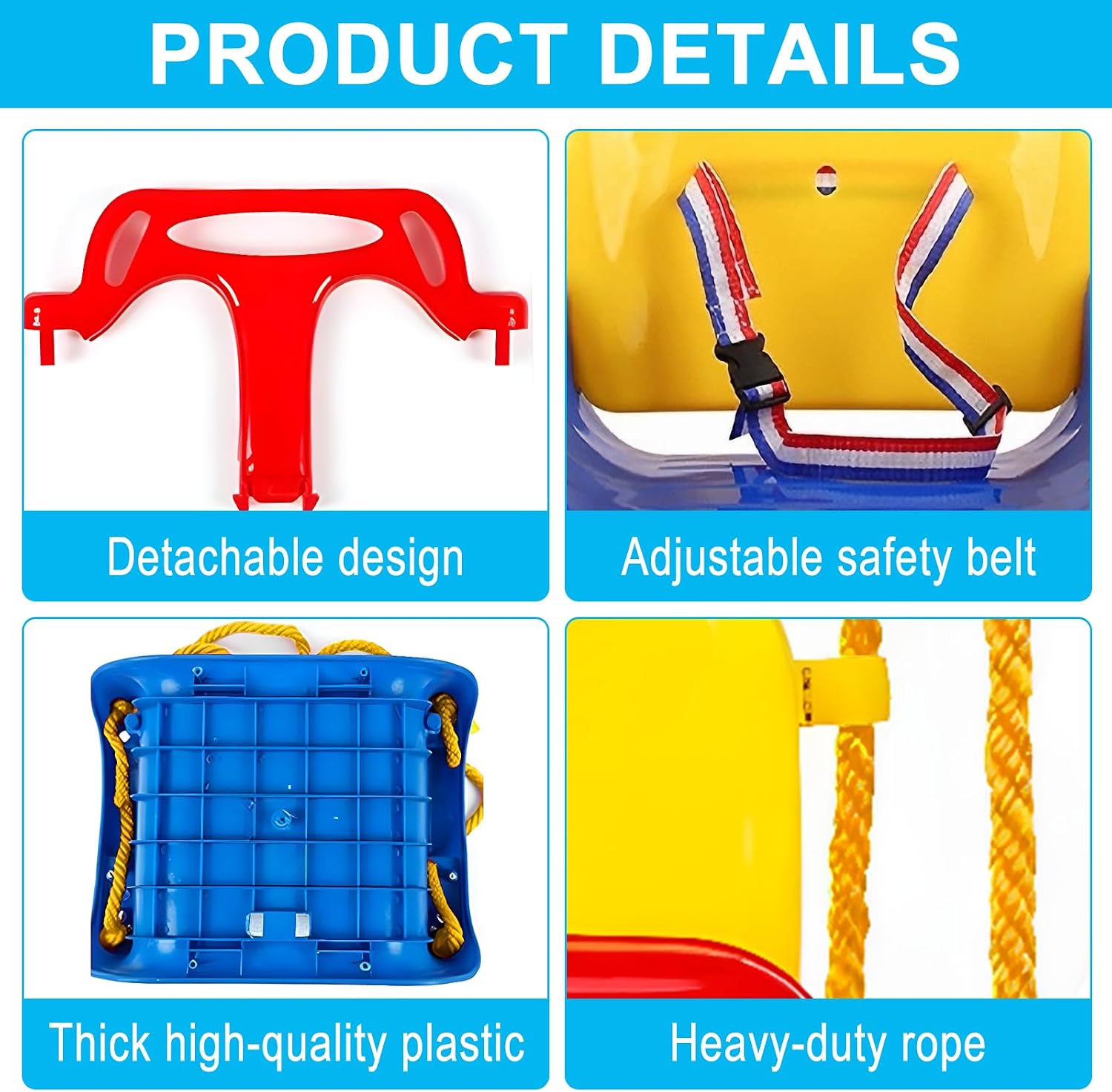Foldable Toddler Swing Set for Indoor & Outdoor Use