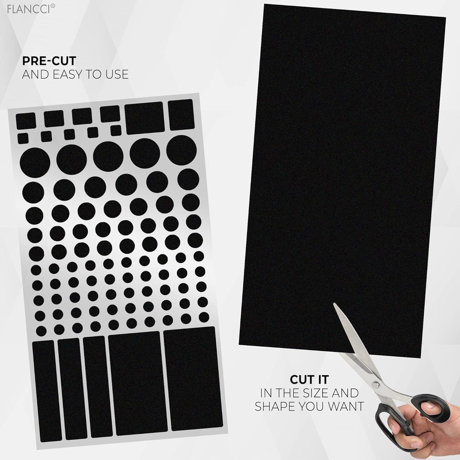 FLANCCI LED Light Blocking Stickers, Light Dimming Stickers, (2 Sheets) Dimming Sheets (4 Sheets 80%)