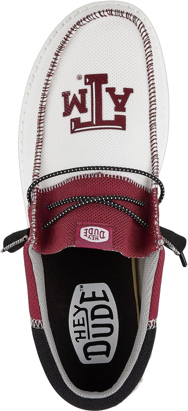 HEYDUDE Men's Wally Tri Slip On Loafer | College Team Logo
