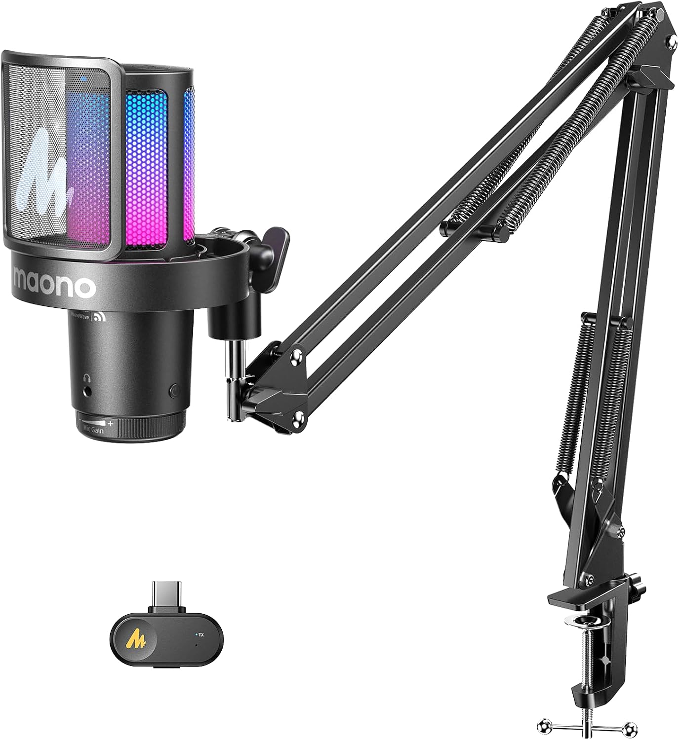 MAONO DGM20W Wireless Gaming Microphone for PC & Smartphones