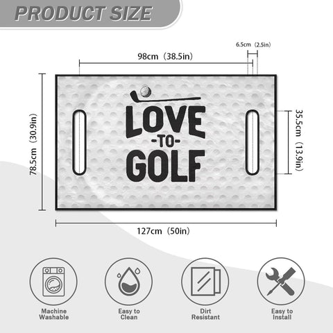 Suobstales Golf Cart Seat Covers/Seat Towel, Breathable Golf Cart Seat Cushions Golf Blanket Golf Club Car Accessories
