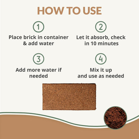 Worm Bliss (1 Qt) + Coco Coir Brick (650gms) + Char Bliss (1 Qt) - Organic Coco Coir for Plants - Worm Castings & Biochar for Plants - Organic Fertilizer & Soil Amendment Bundle - Potting Soil Mix
