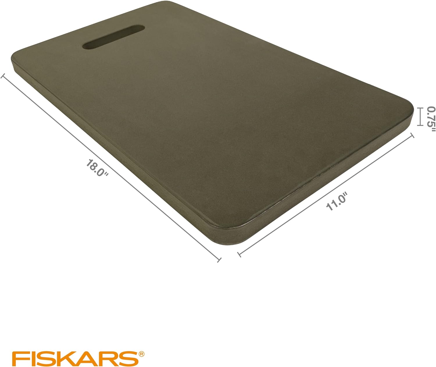 Fiskars 11" x 18" Garden Kneeling Pad, Foam Knee Cushion with Handle, Green