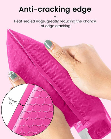 GSSSUSA Pink Bubble Mailers 4x8 Inch 50 Pack Small Padded Envelopes