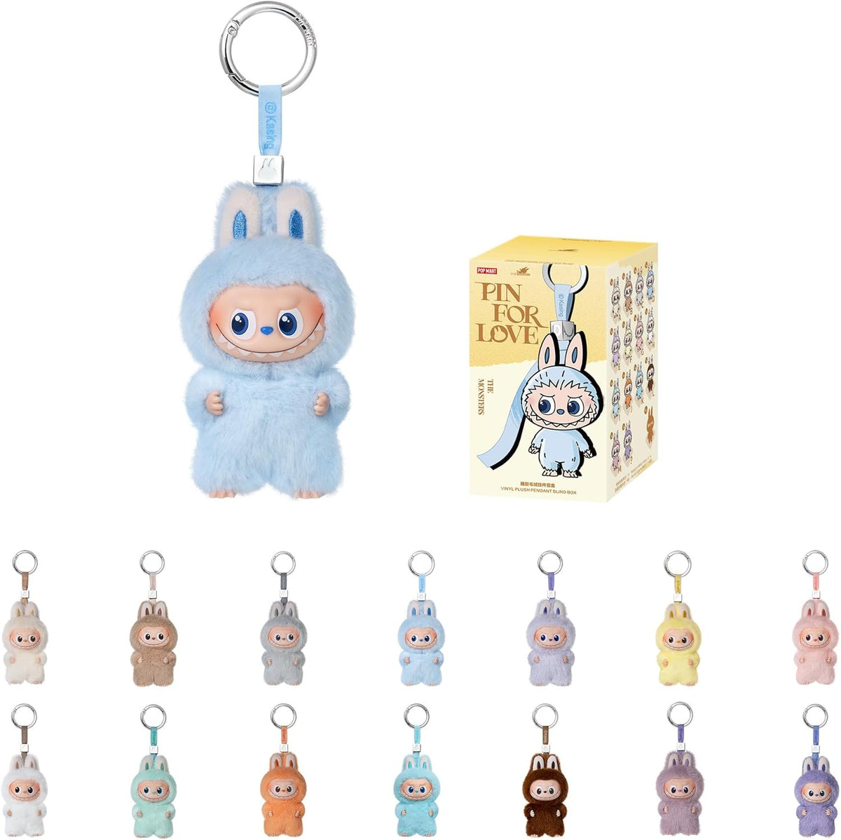 POP MART THE Monster Pin for Love Blind Box (A–M) Single Box