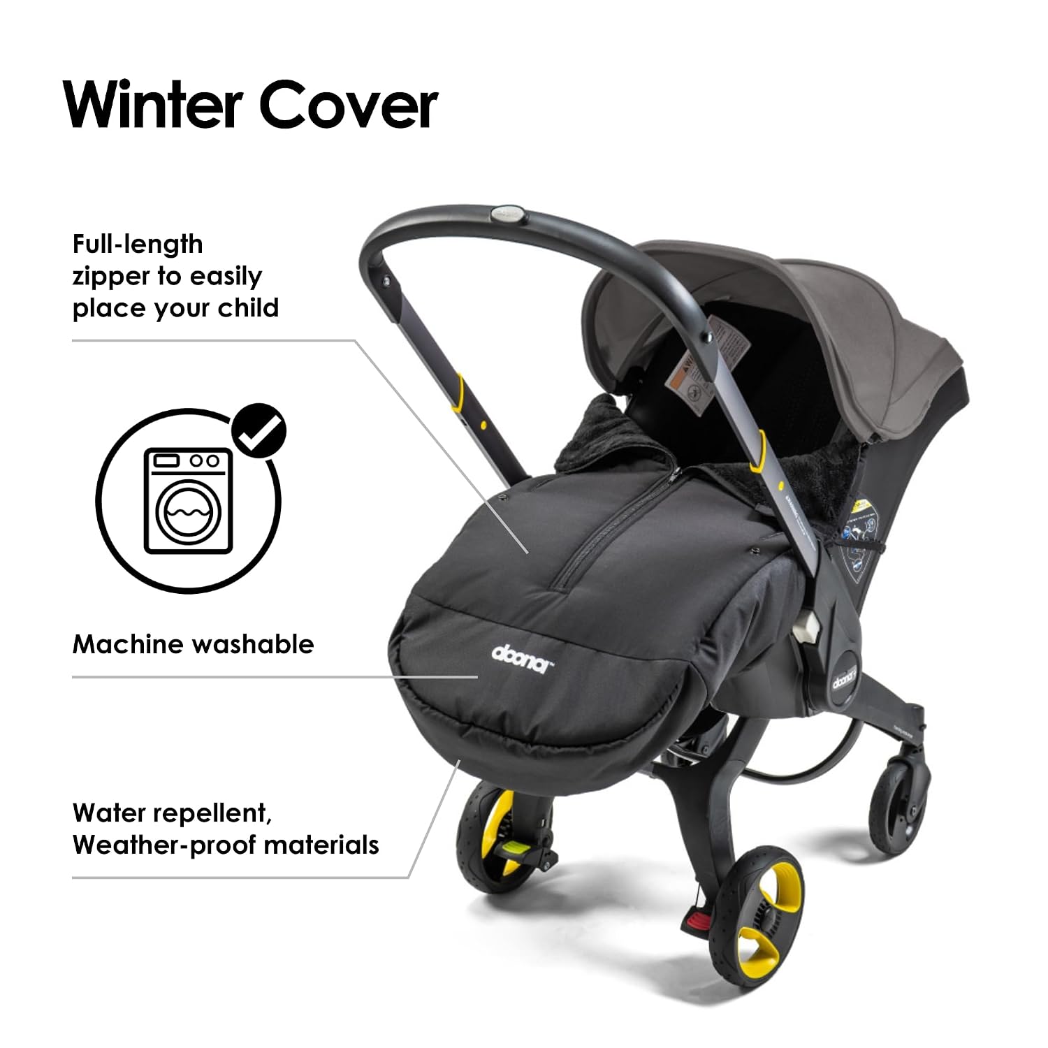 Doona Winter Cover - Compatible with Doona Car Seat & Stroller