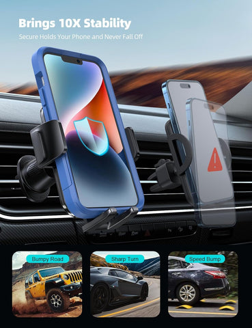 Lamicall 2026 Wider Clamp & Metal Hook Car Phone Holder Vent Accessories