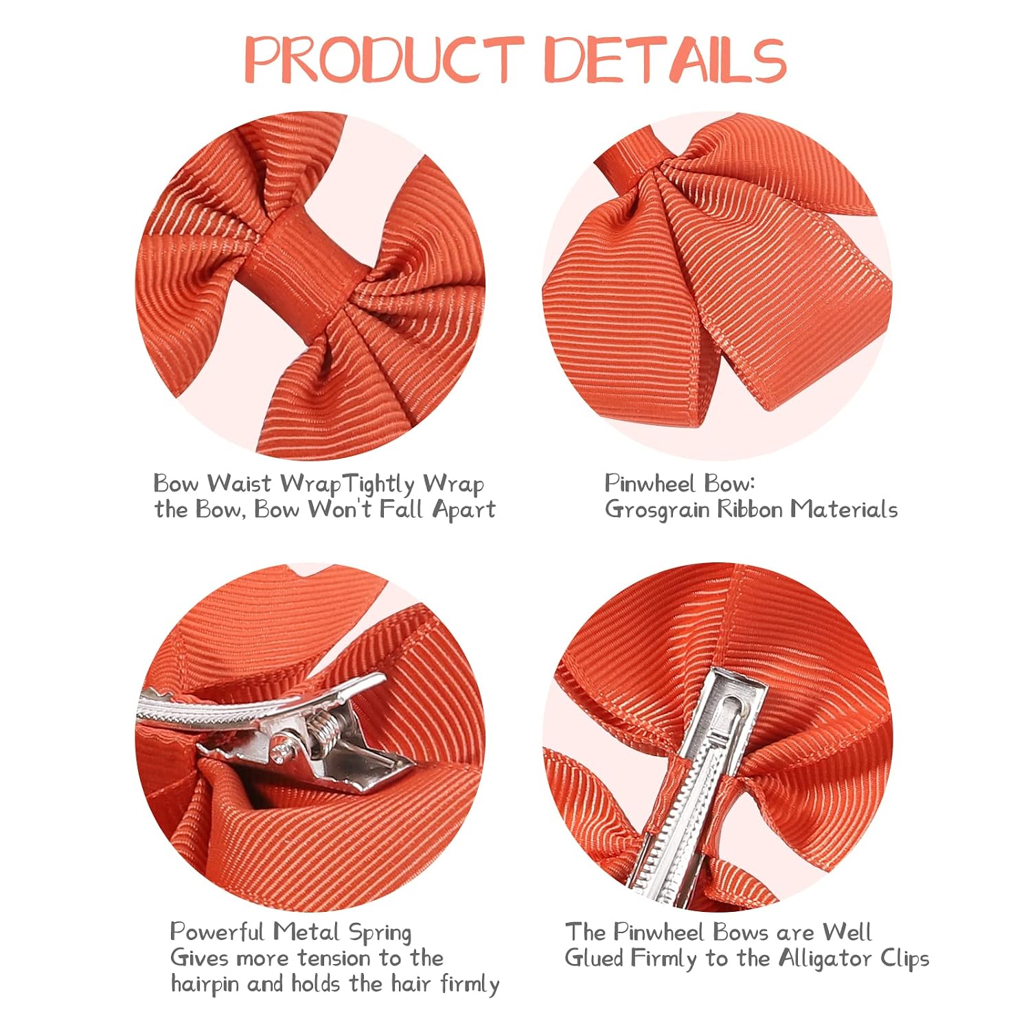 Choicbaby 100PCS 3 Inch Hair Bows for Girls Toddler Hair Accessories