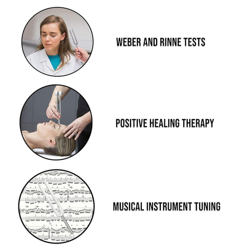 SURGICAL ONLINE Medical-Grade C128 Hz Tuning Fork - Fixed Weights, Non-Magnetic, Lightweight, Portable, Corrosion Resistant, Extra Long Handle