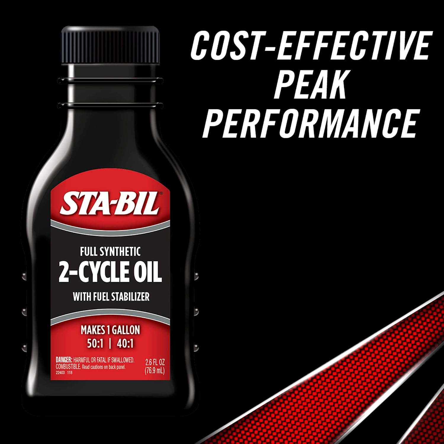 STA-BIL Full Synthetic 2-Cycle Oil, 2.6 oz