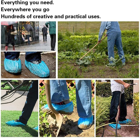 Shoe Covers Disposable 200 Pack (100 Pairs)