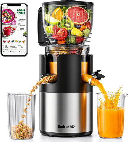 Godspeeds 6-inch Chute Cold Press Juicer Machine