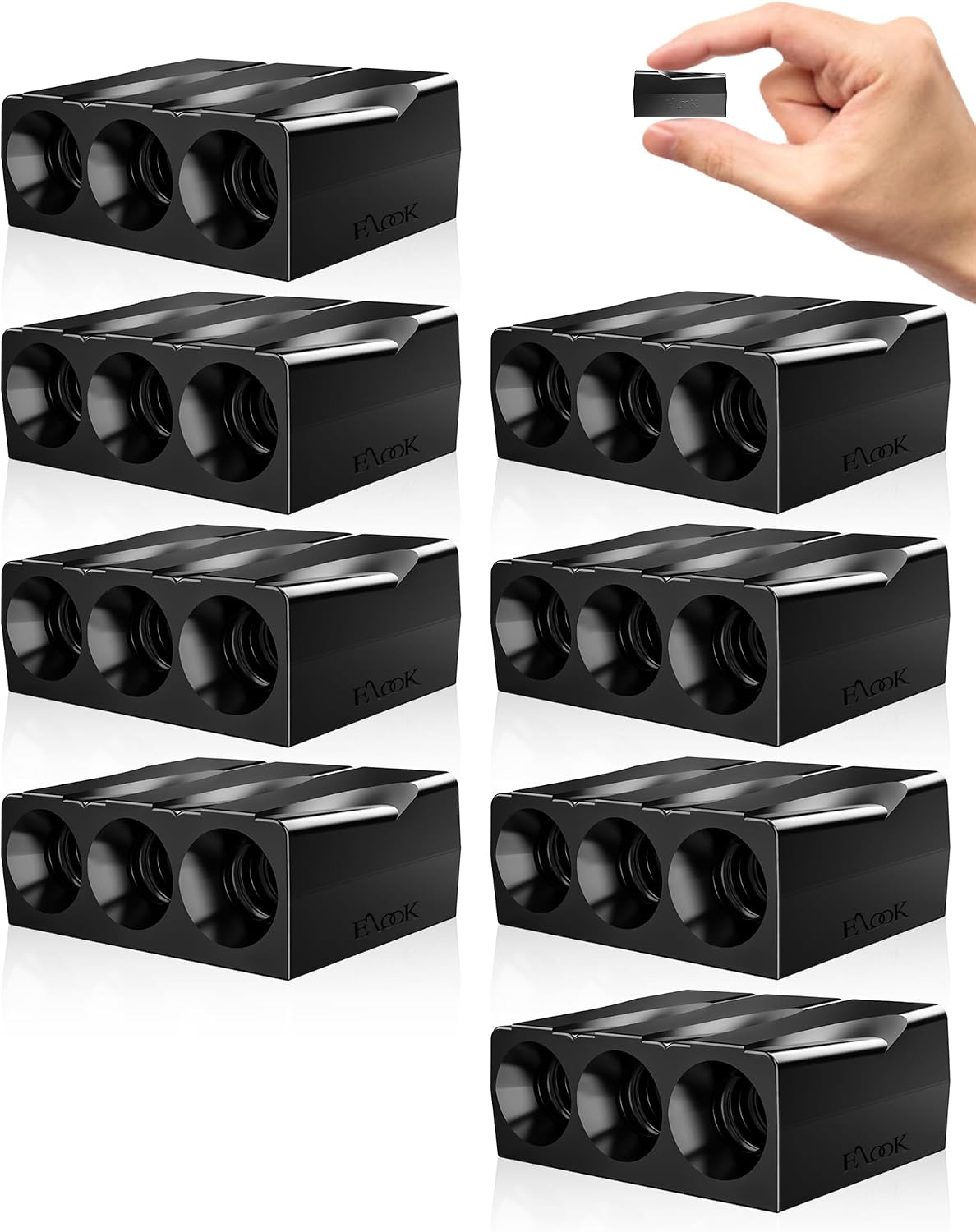 Elook Upgraded Deer Whistles for Car,Three-Horn,8 Pack