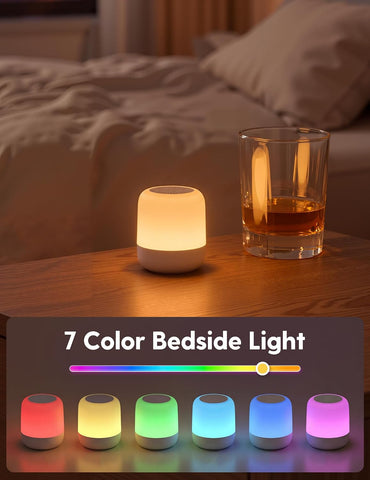 Babelio Pocket Glow White Noise Machine for Travel, 9-Color Light