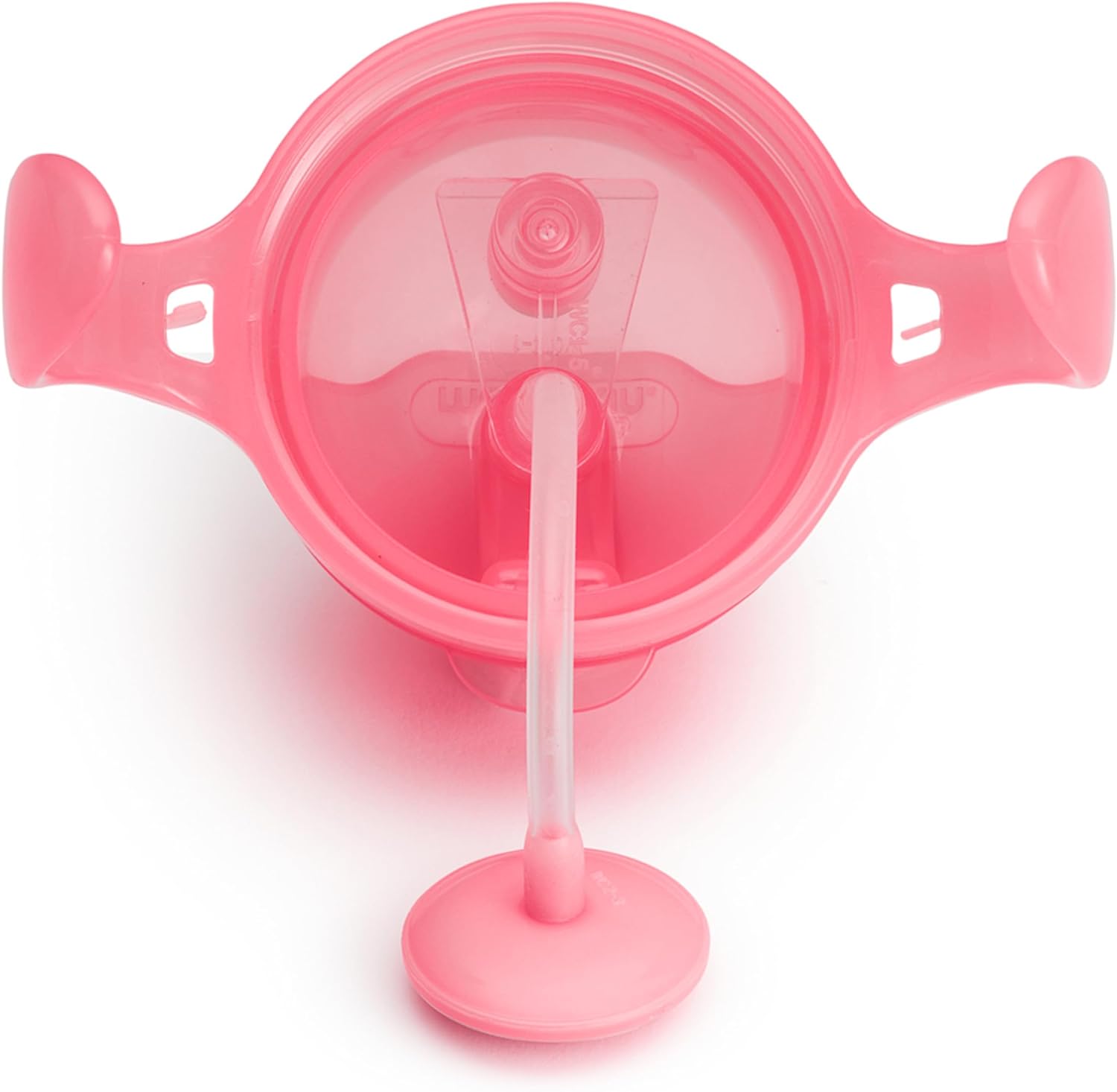 Munchkin Sippy Cup, 7 Ounce, 2 Pack | Weighted Straw | For 6+ Months | Pink | Transition Handles