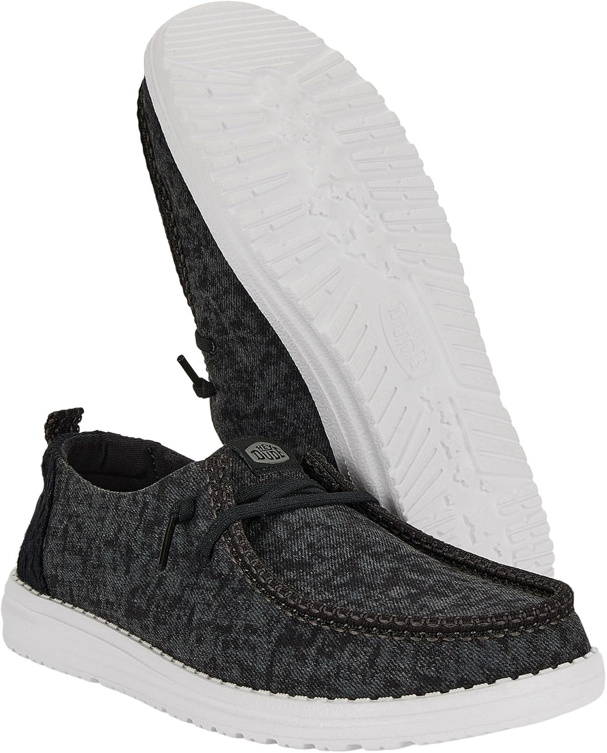HEYDUDE Women's Wendy Perf Canvas Slip On Loafer | Elastic Laces