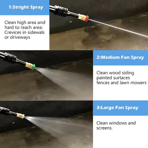 Hourleey Pressure Washer Tips, Pressure Washer Nozzle Tip with Holder, 7 Nozzle Tips, 1/4 Inch Quick Connect, 4000 PSI