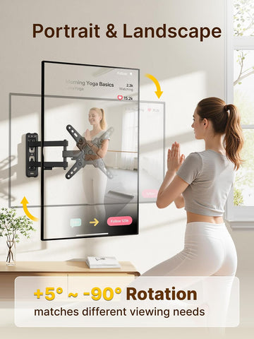 monTEK Full Motion Small TV Wall Mount for 13-43 Inch TVs up to 44 lb
