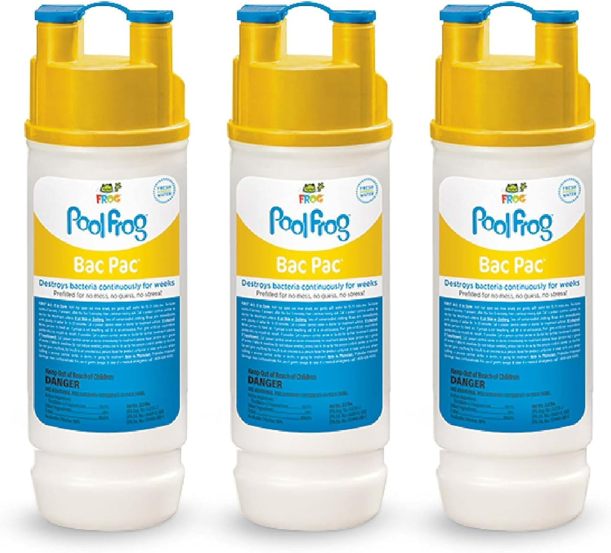 Pool FROG Bac Pac Replacement Chlorine Cartridges, 3 Pack