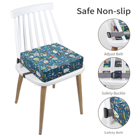 Booster Seat for Kitchen Chair, Detachable Washable Cover Chair Cushion