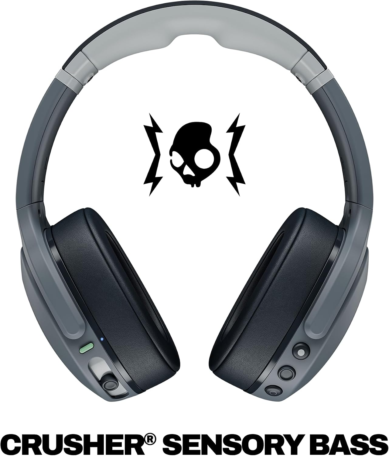 Skullcandy Crusher Evo Wireless Multi-Sensory Bass Headphones - Chill Grey
