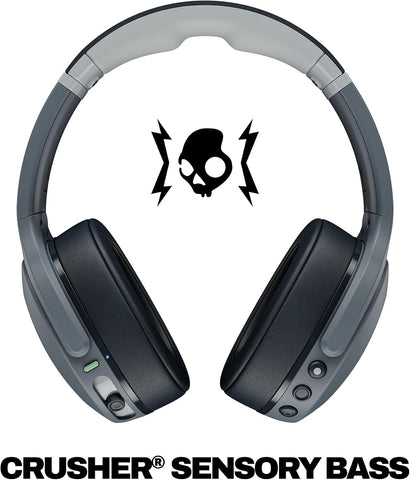 Skullcandy Crusher Evo Wireless Multi-Sensory Bass Headphones - Chill Grey