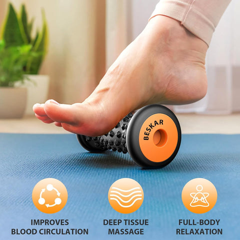 BESKAR Foot Massager Roller for Plantar Fasciitis Relief