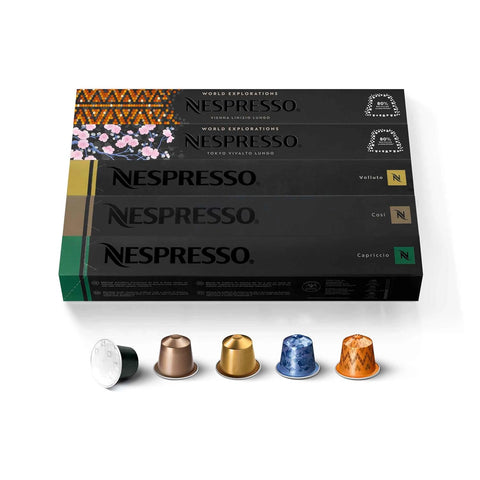 Nespresso Original, Blend Variety Pack, 50-Count Coffee Pods