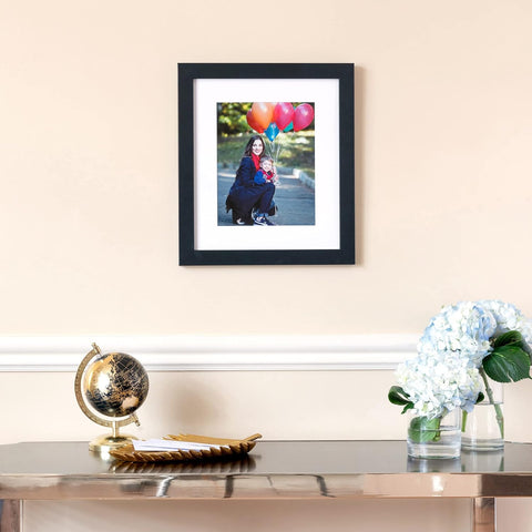 ArtToFrames 14x26 Inch Black Picture Frame, This 1.2500 Inch Custom Poster Frame is Black - Comes with Acrylic and Corrugated Backing (2WOMFRBW72079-14x26)