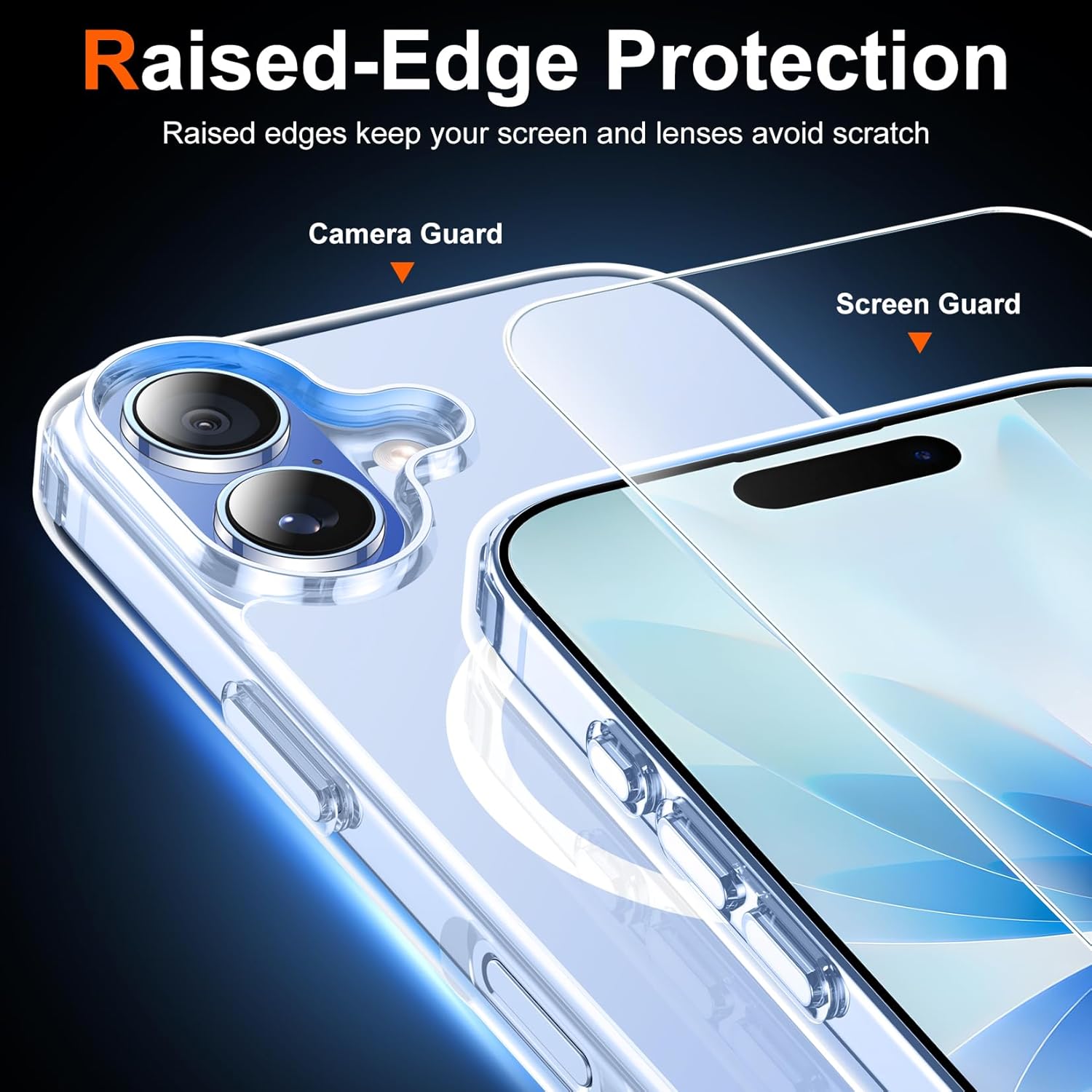 for iPhone 17 Case with Screen Protector Clear