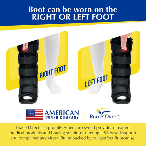 Brace Direct Tall Air CAM Walker Fracture Boot & Medical Walking Support