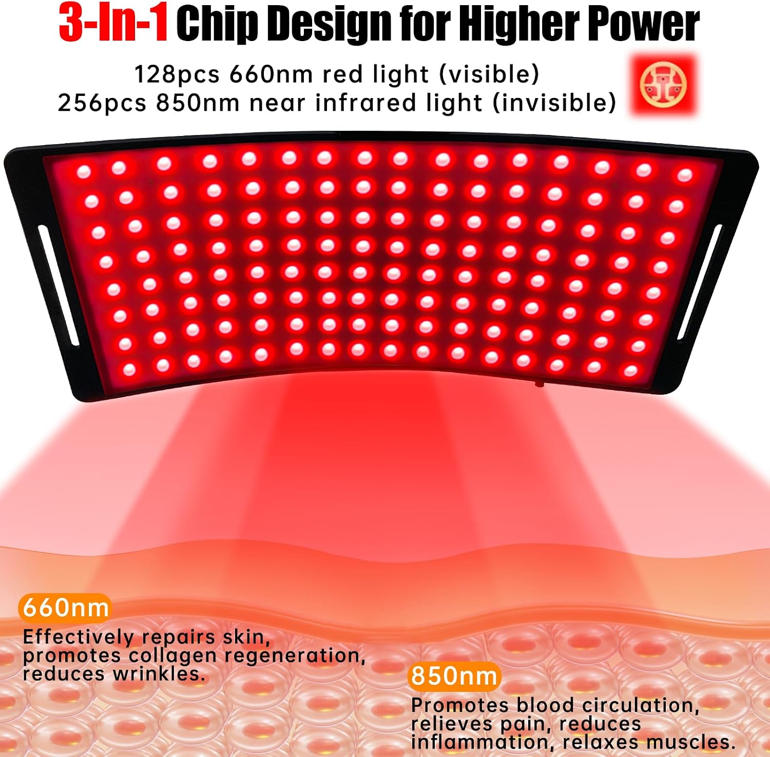 Red Light Therapy for Face and Body, Infrared Red Light Therapy Lamp