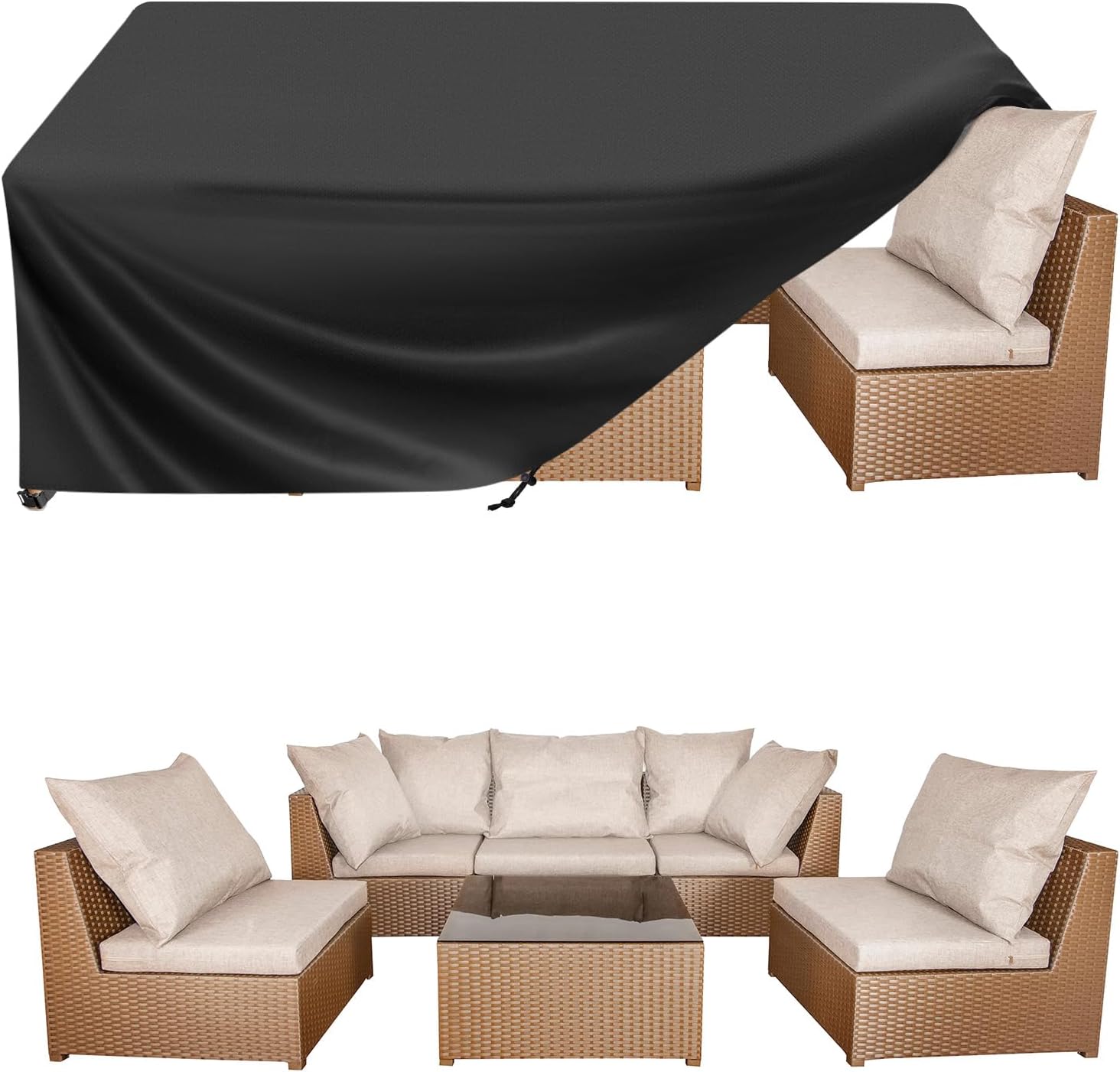 BALEINE Patio Furniture Covers Waterproof, Heavy Duty Outdoor Table Cover