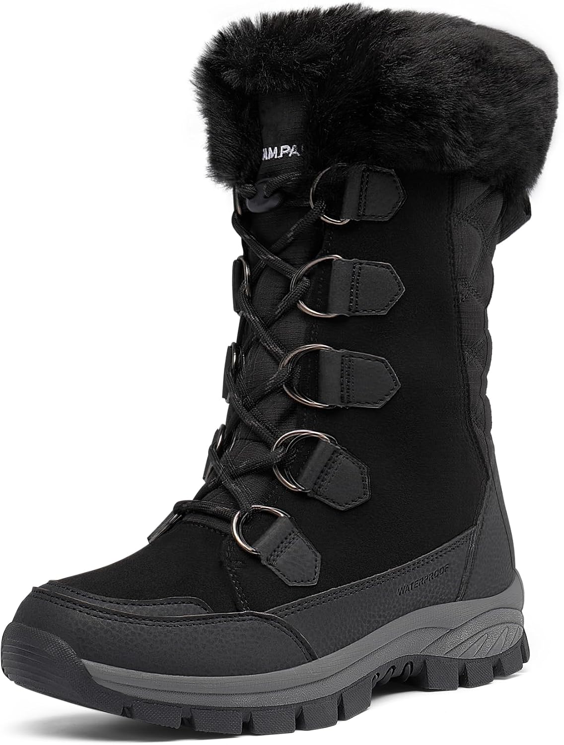 DREAM PAIRS Women's Waterproof Mid Calf Snow Boots