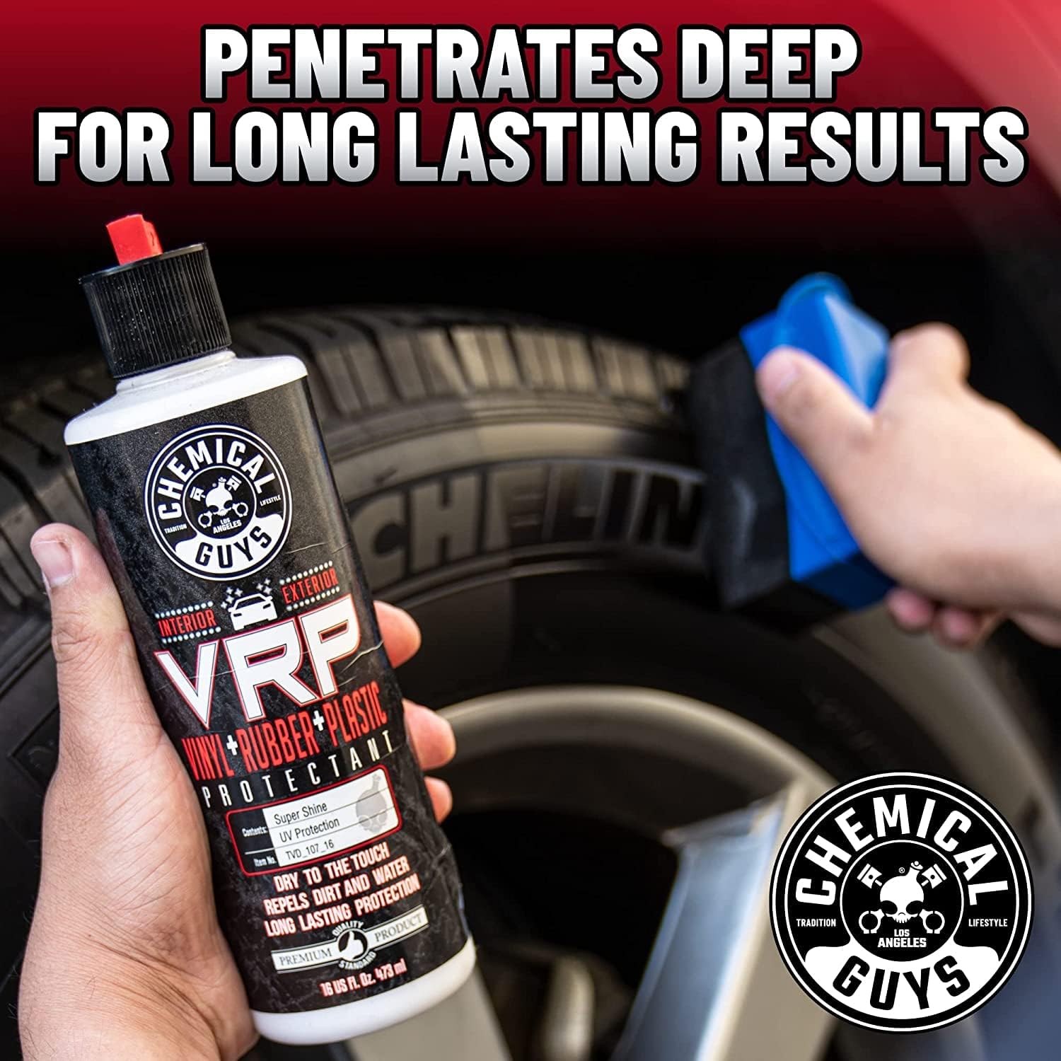 Chemical Guys, VRP Vinyl, Rubber & Plastic Dressing & WonderWave Kit, 16 oz