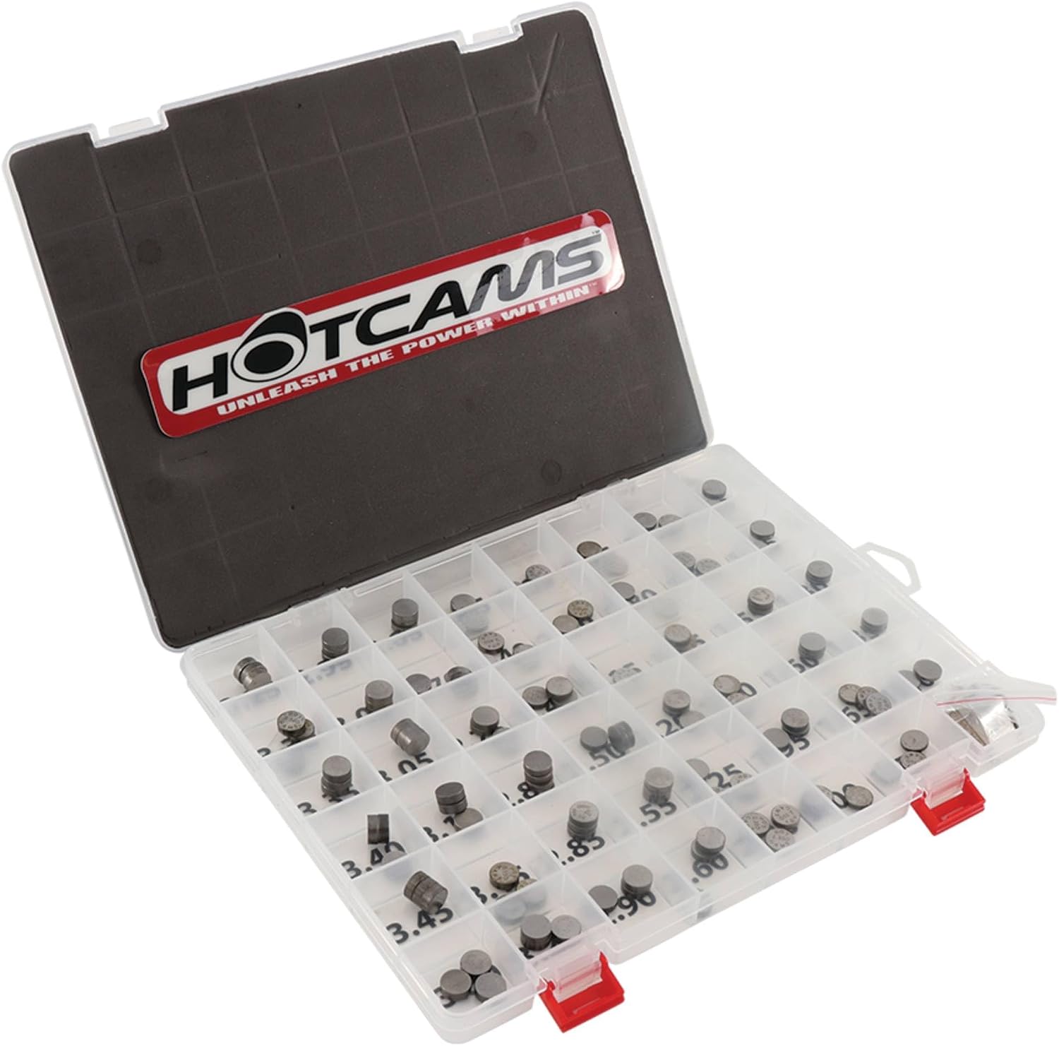 Hot Cams HCSHIM02 Complete Shim Kit Compatible with/Replacement for Arctic Cat ATV DVX 400 /Honda CRF 450R CRF450X TRX 450ER TRX 450R /Kawasaki KFX 400 KFX 450R KLX 450R KX 450F/Suzuki