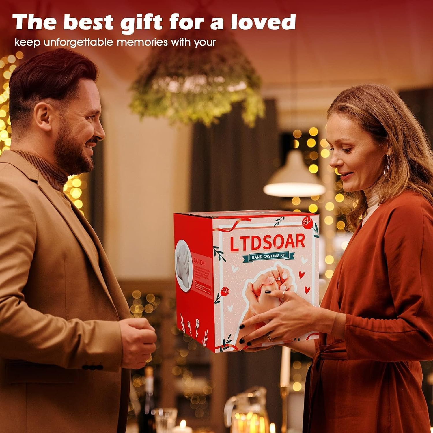 LTDSOAR Hand Casting Kit for Couples & Family with Practice Kit with Base