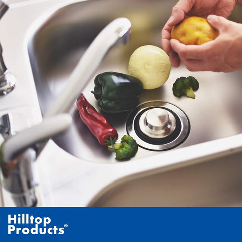 3 3/8 inch (8.57 cm) - Kitchen Sink Stopper Stainless Steel Garbage Disposal Plug Fits Standard Kitchen Drain Size of 3 1/2 inch (3.5") Diameter