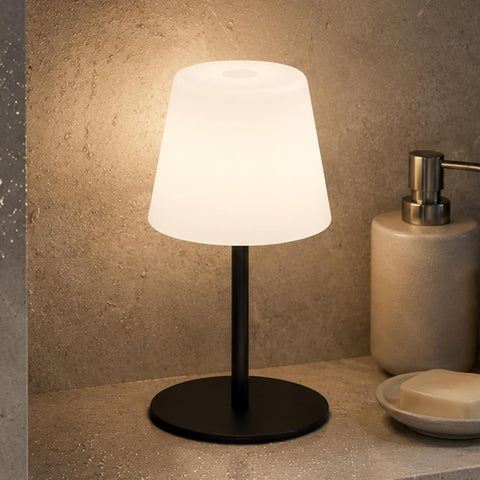 Shower Lamp Rechargeable Waterproof Lamp, Cordless Table Lamp for Bathroom
