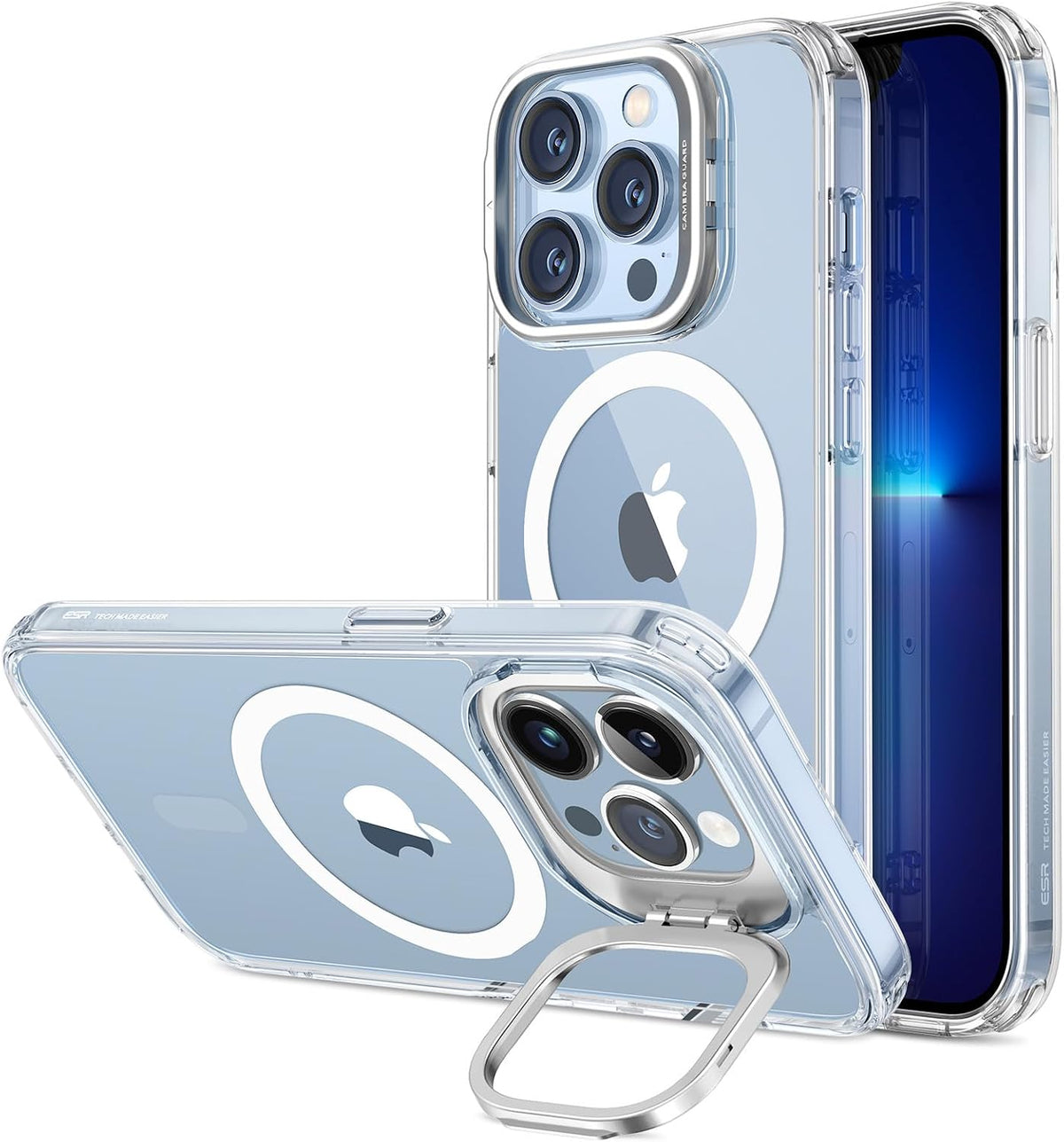 ESR for iPhone 13 Pro Max Case Flex Stand, for MagSafe, Clear