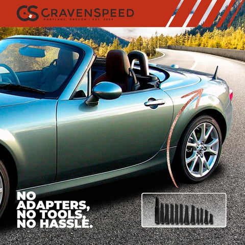 CravenSpeed Stubby Antenna Compatible with Mazda 3 2004-2018 | 4 inches | Short Antenna Replacement | Made in the USA
